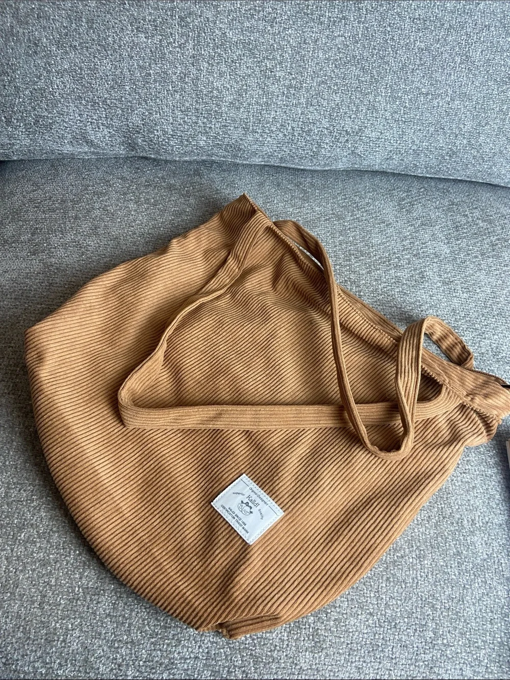 Kalidi Corduroy Tote Bag in Tan